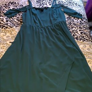 Flowy teal/green dress